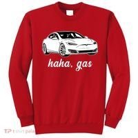 Haha Gas Electric Car Sweatshirt thumb 0