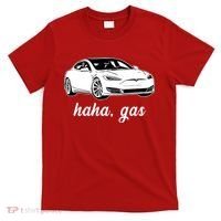 Haha Gas Electric Car T-Shirt thumb 0