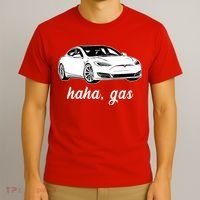 Haha Gas Electric Car T-Shirt thumb 3