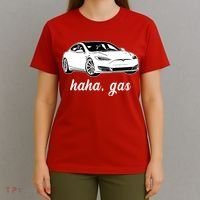 Haha Gas Electric Car T-Shirt thumb 4