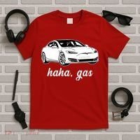 Haha Gas Electric Car T-Shirt thumb 5