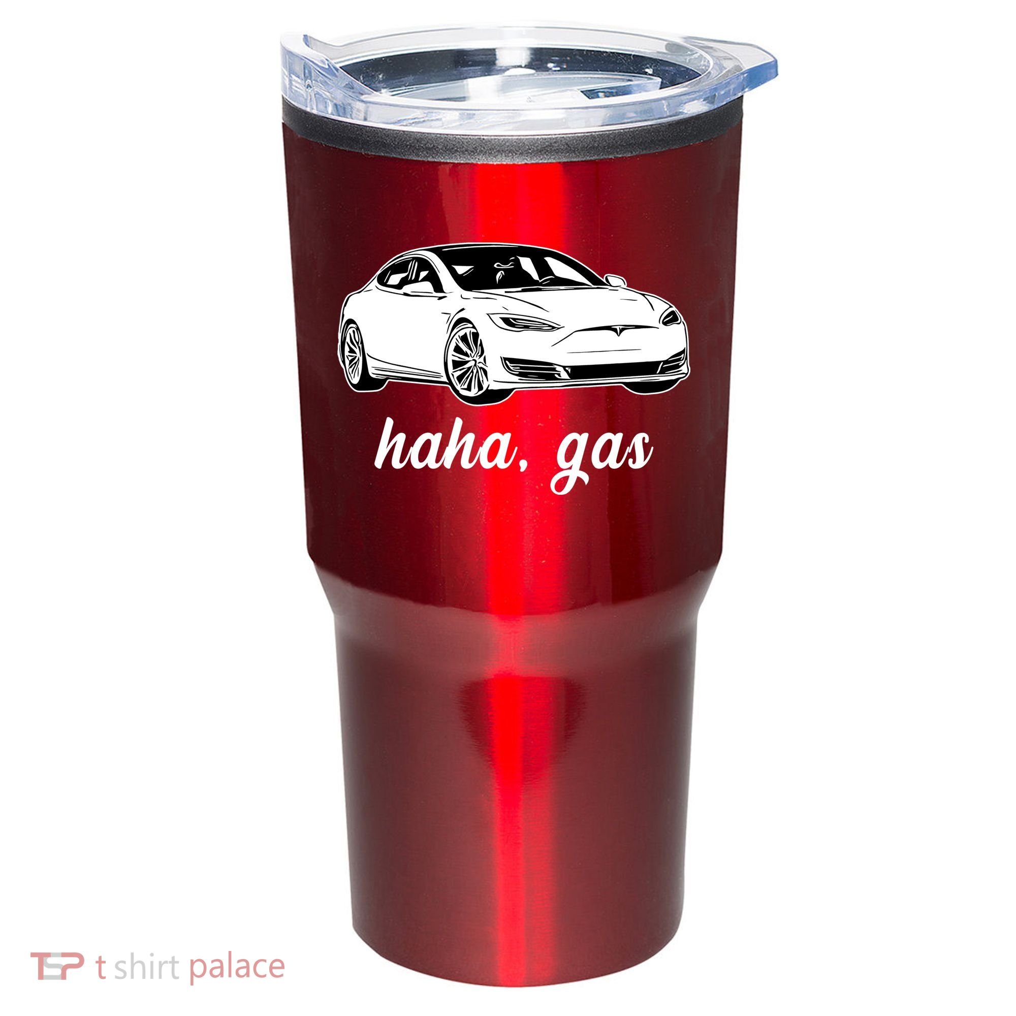 Haha Gas Electric Car Tumbler