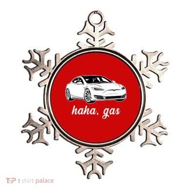 Haha Gas Electric Car Ornament