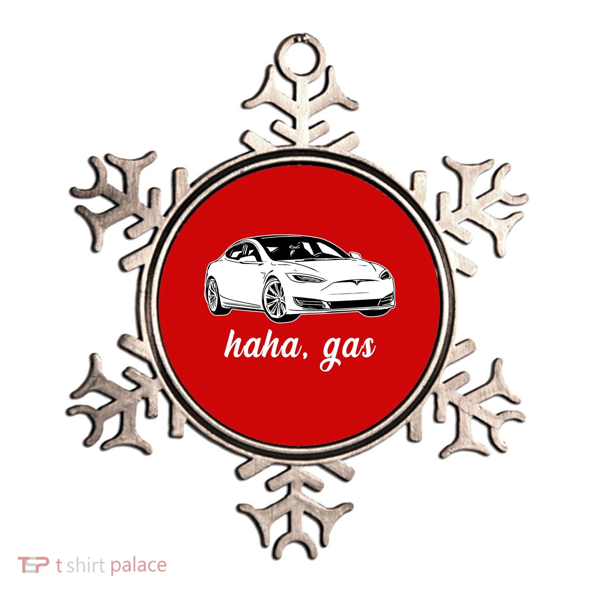 Haha Gas Electric Car Ornament