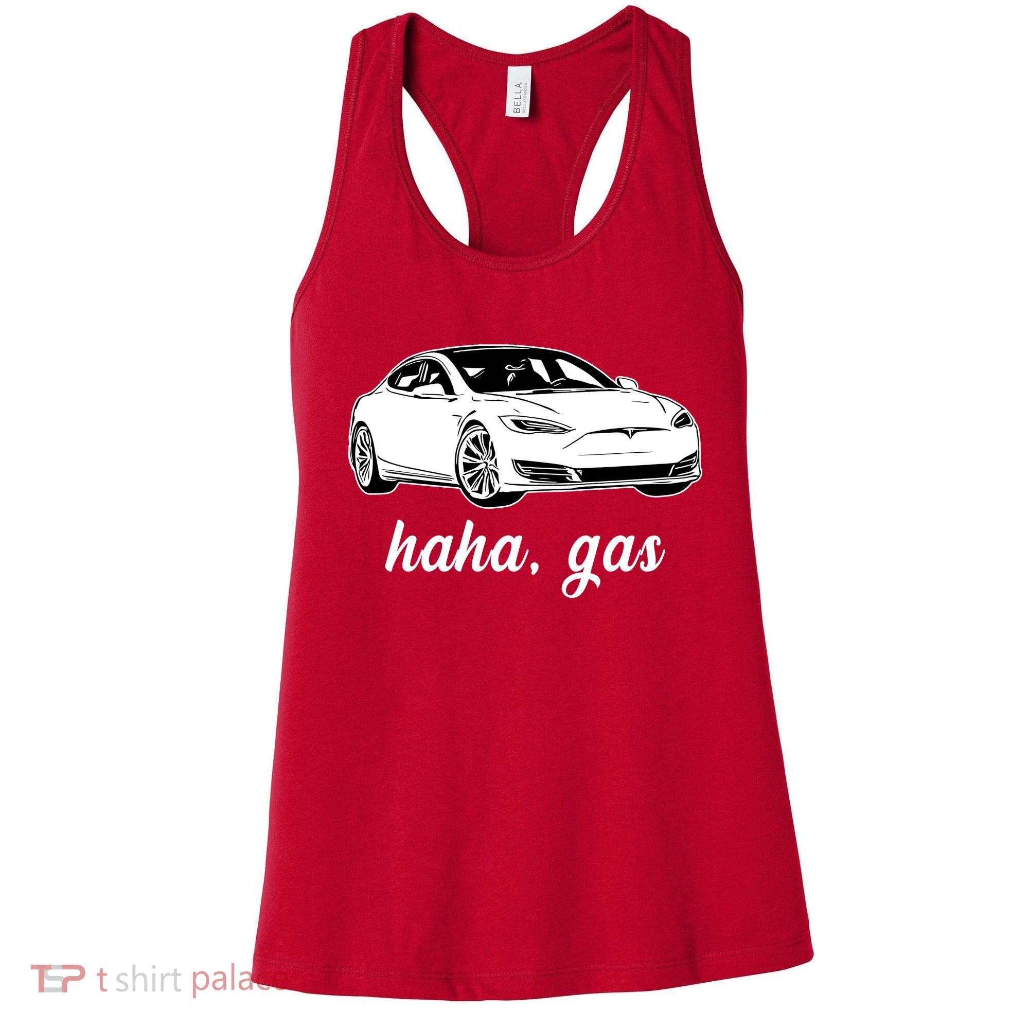 Haha Gas Electric Car Women's Tank Top