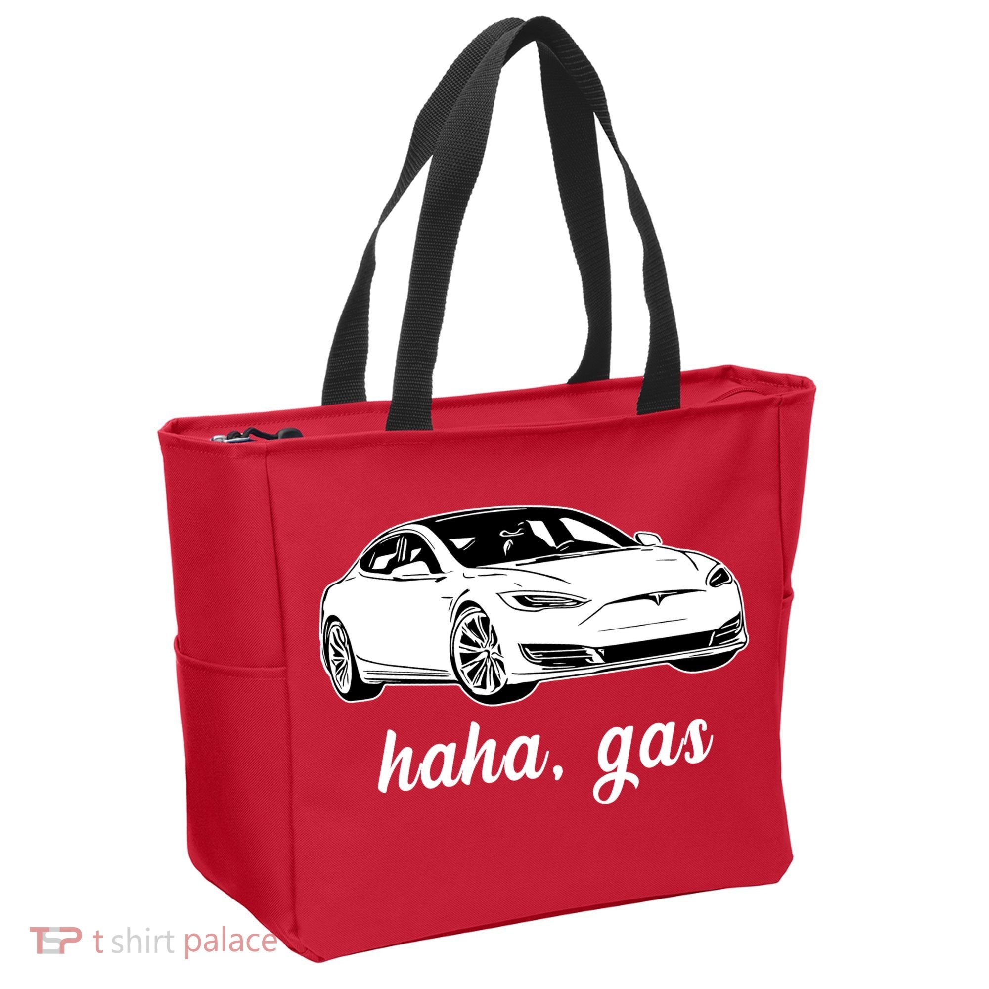Haha Gas Electric Car Tote Bag