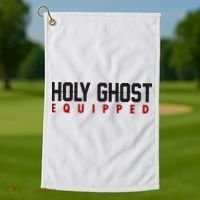 Holy Ghost Equipped Golf Towel thumb 1