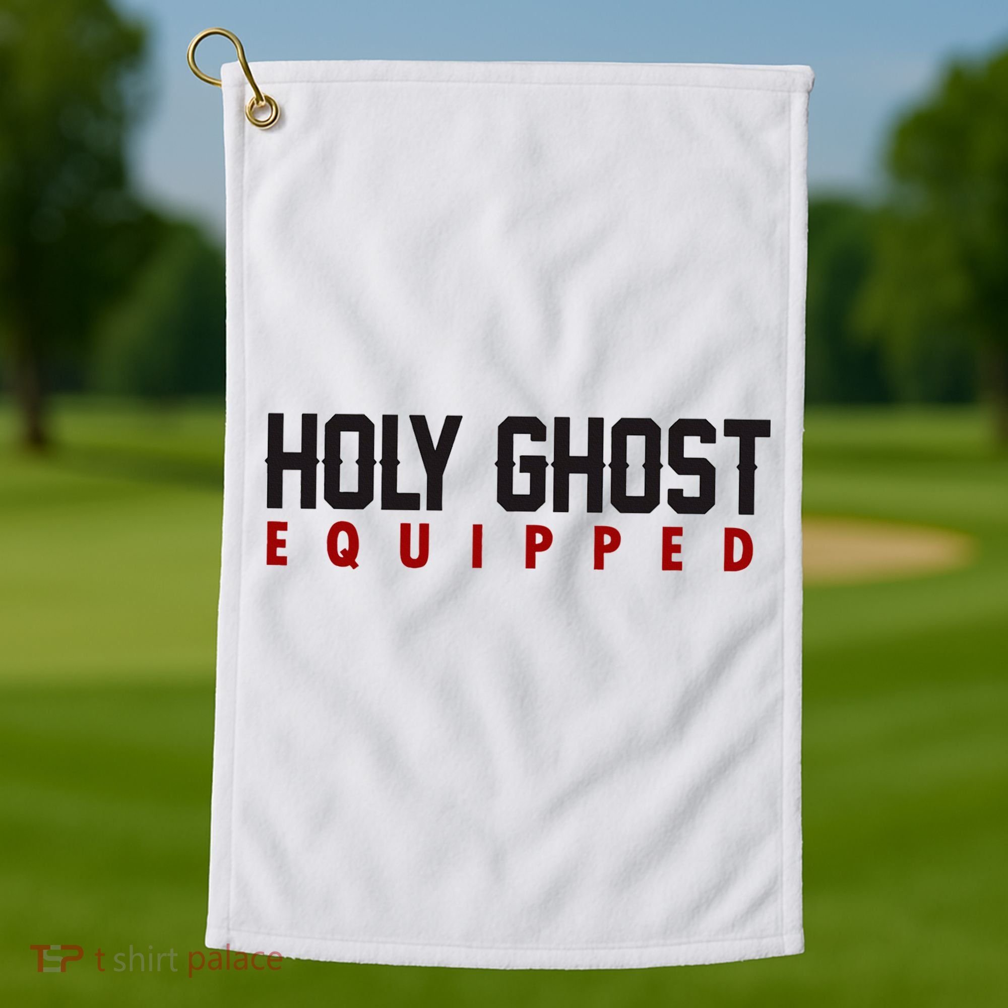 Holy Ghost Equipped Golf Towel