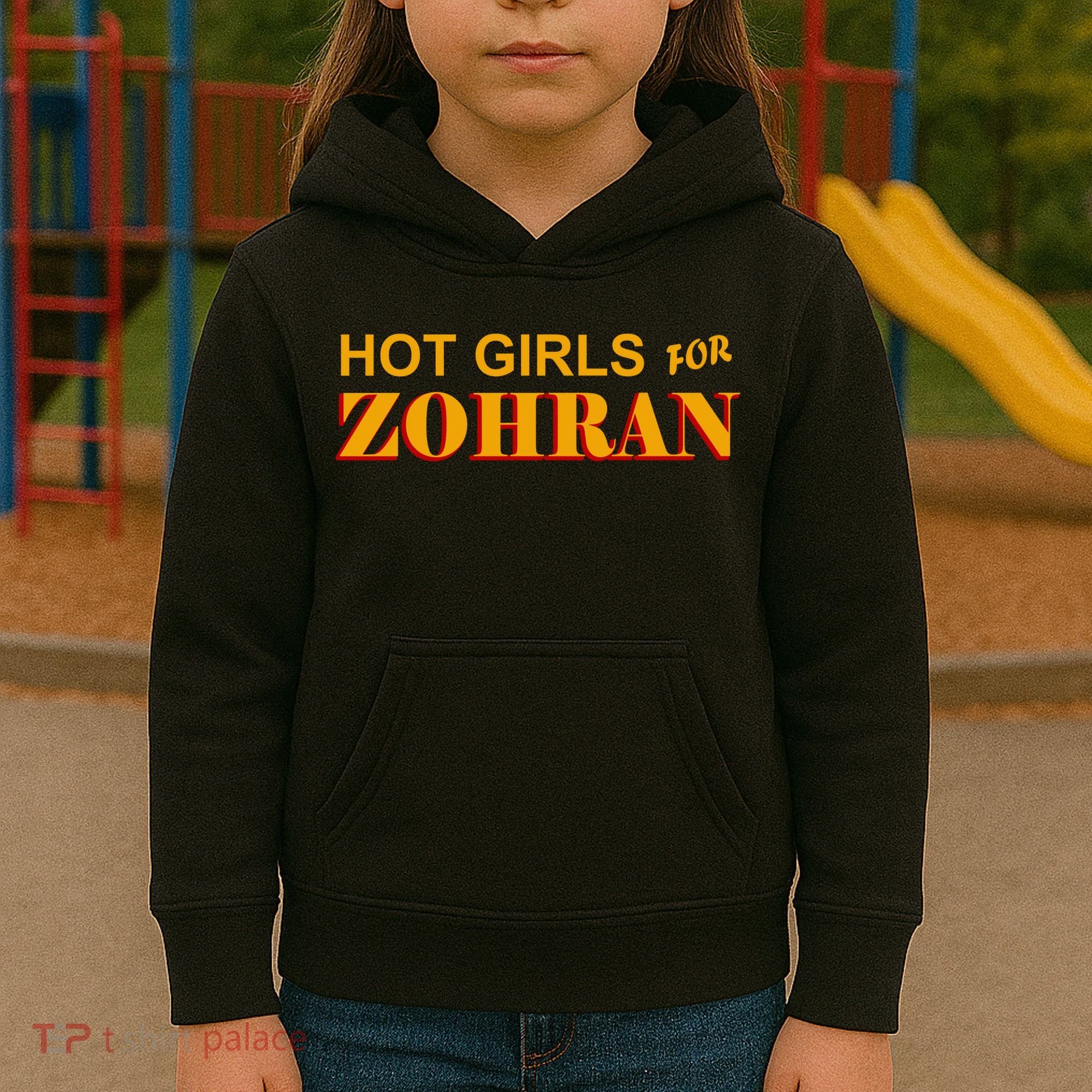 Hot Girls For Zohran Kids Hoodie