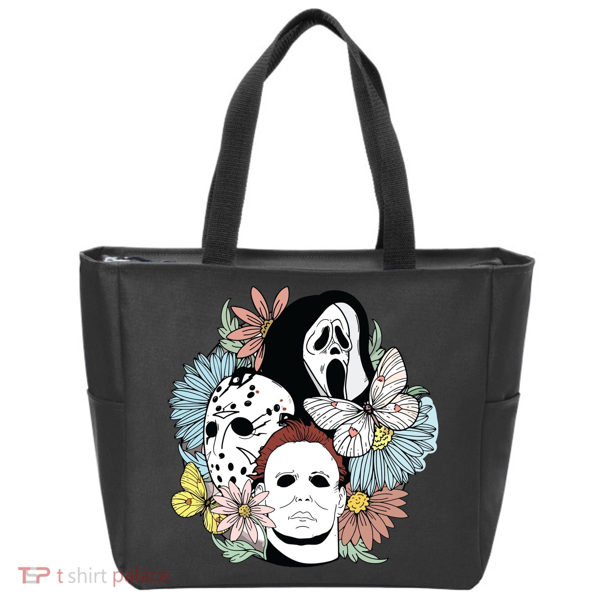 Halloween Gift Funny Halloween Horror Movie Tote Bag