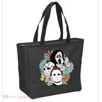 Halloween Gift Funny Halloween Horror Movie Tote Bag thumb 2