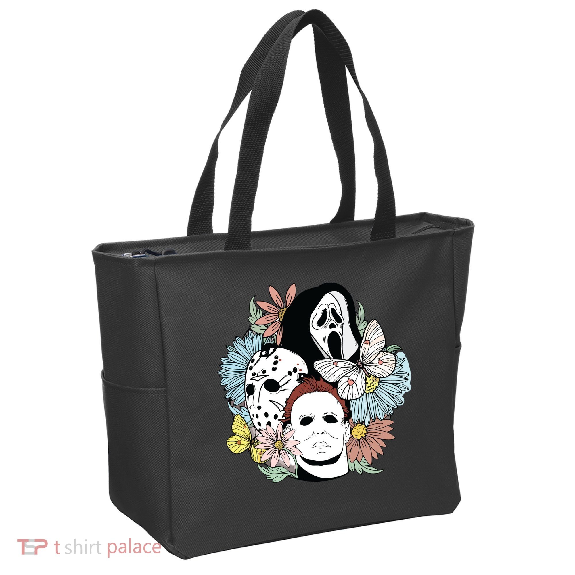 Halloween Gift Funny Halloween Horror Movie Tote Bag