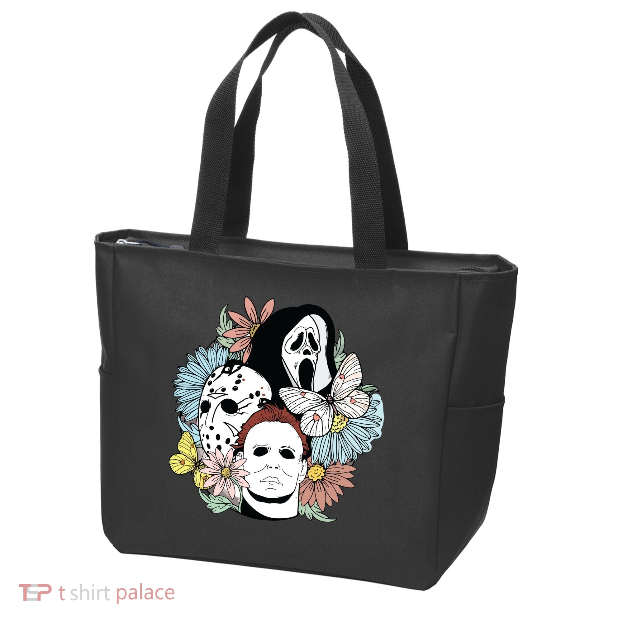 Halloween Gift Funny Halloween Horror Movie Tote Bag