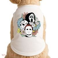 Halloween Gift Funny Halloween Horror Movie Doggie Tank thumb 0