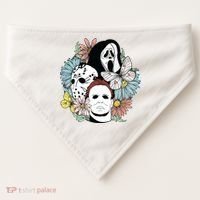 Halloween Gift Funny Halloween Horror Movie USA-Made Doggie Bandana thumb 0