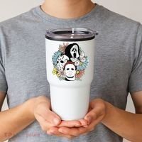 Halloween Gift Funny Halloween Horror Movie Tumbler thumb 2