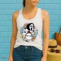 Halloween Gift Funny Halloween Horror Movie Women's Tank Top thumb 2