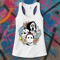 Halloween Gift Funny Halloween Horror Movie Women's Tank Top thumb 3