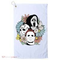 Halloween Gift Funny Halloween Horror Movie Golf Towel thumb 0