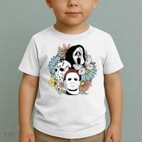 Halloween Gift Funny Halloween Horror Movie Toddler T-Shirt thumb 2