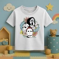 Halloween Gift Funny Halloween Horror Movie Toddler T-Shirt thumb 3