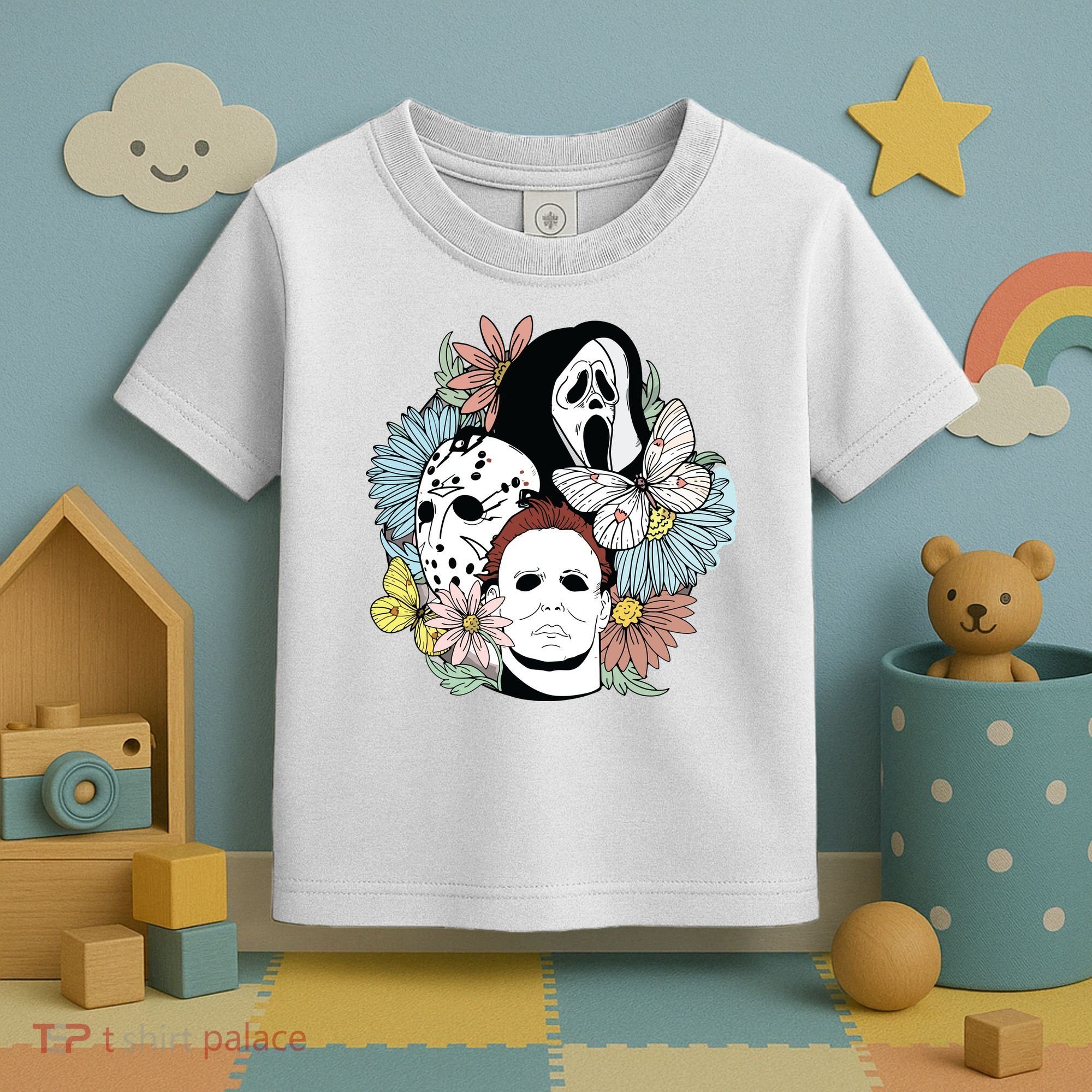 Halloween Gift Funny Halloween Horror Movie Toddler T-Shirt