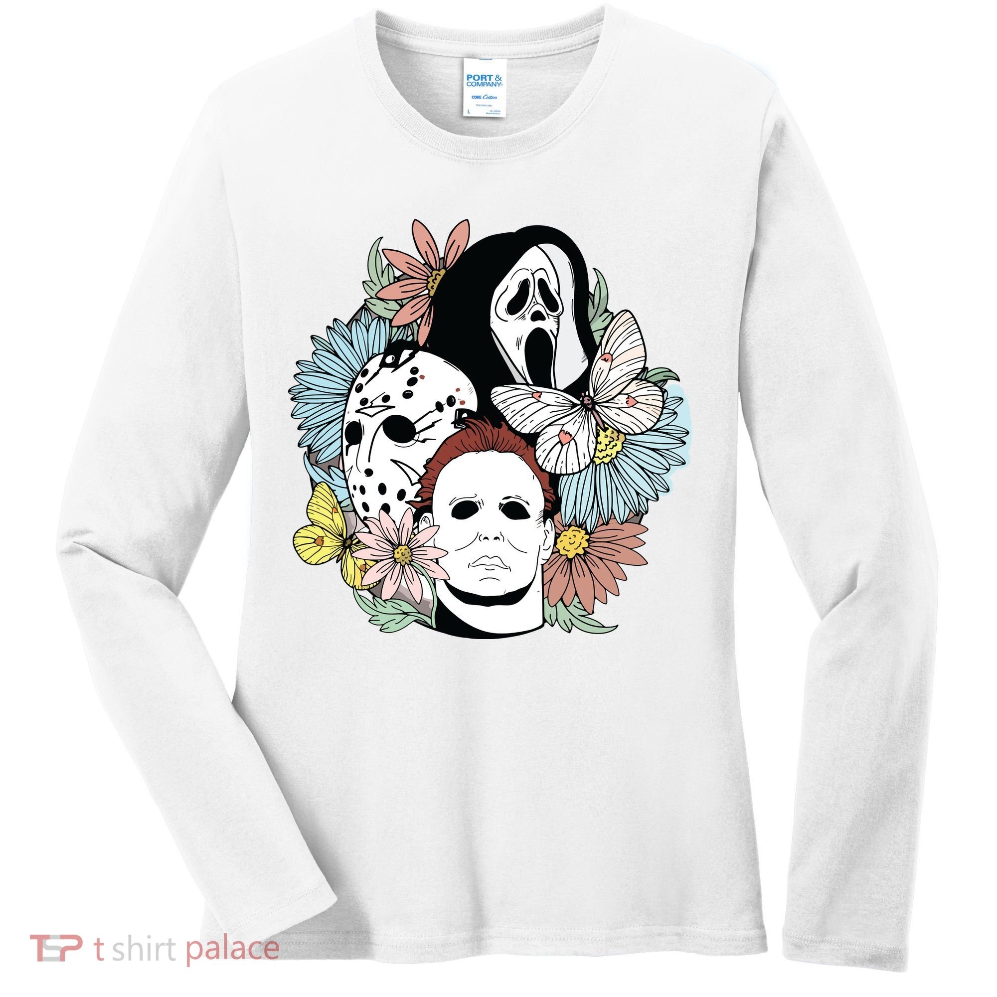 Halloween Gift Funny Halloween Horror Movie Women's Long Sleeve Shirt