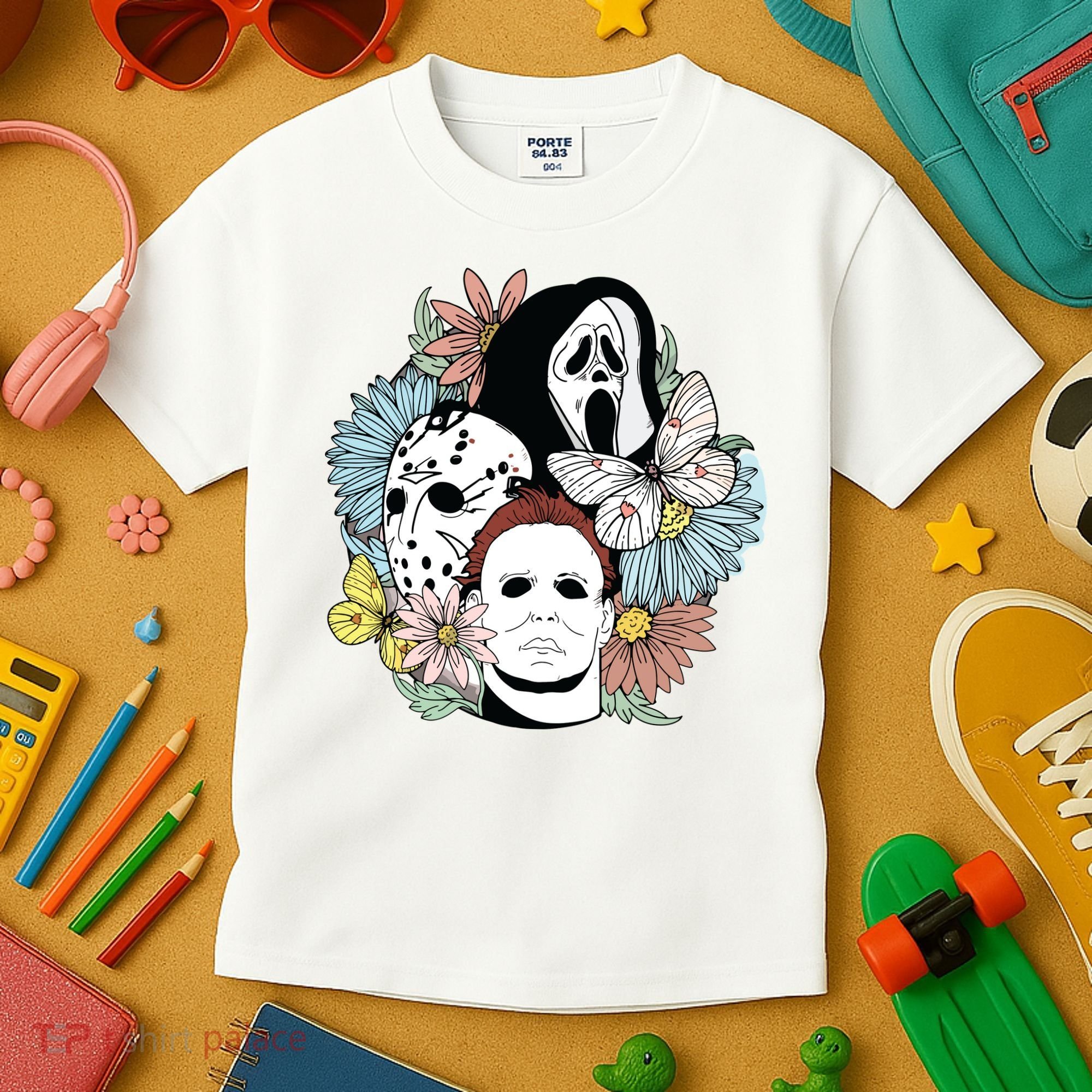 Halloween Gift Funny Halloween Horror Movie Kids T-Shirt