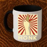 Honk goose  Funny Duck chicken meme Idea  Coffee Mug thumb 2