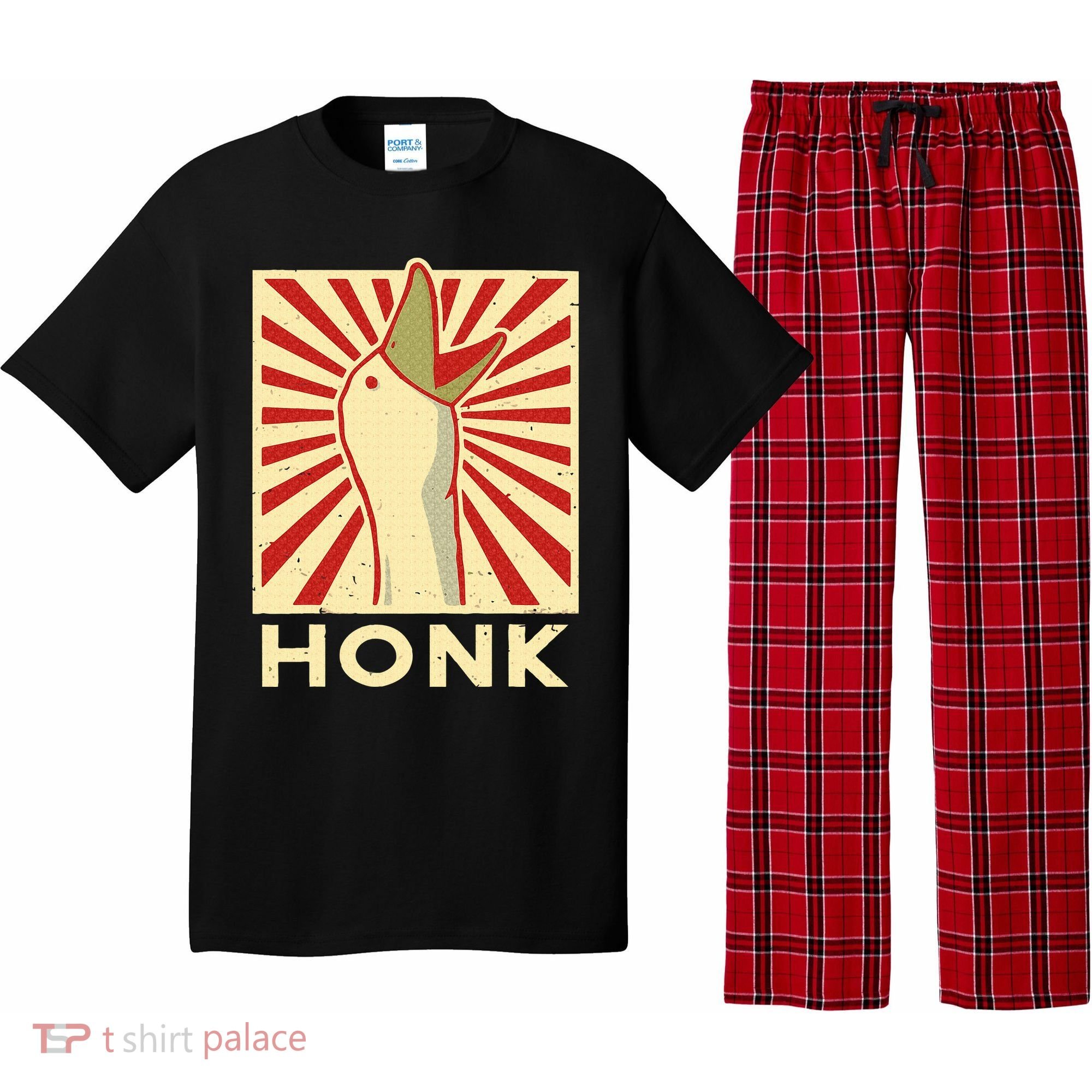 Honk goose  Funny Duck chicken meme Idea  Pajama Set