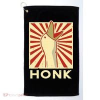 Honk goose  Funny Duck chicken meme Idea  Golf Towel thumb 0