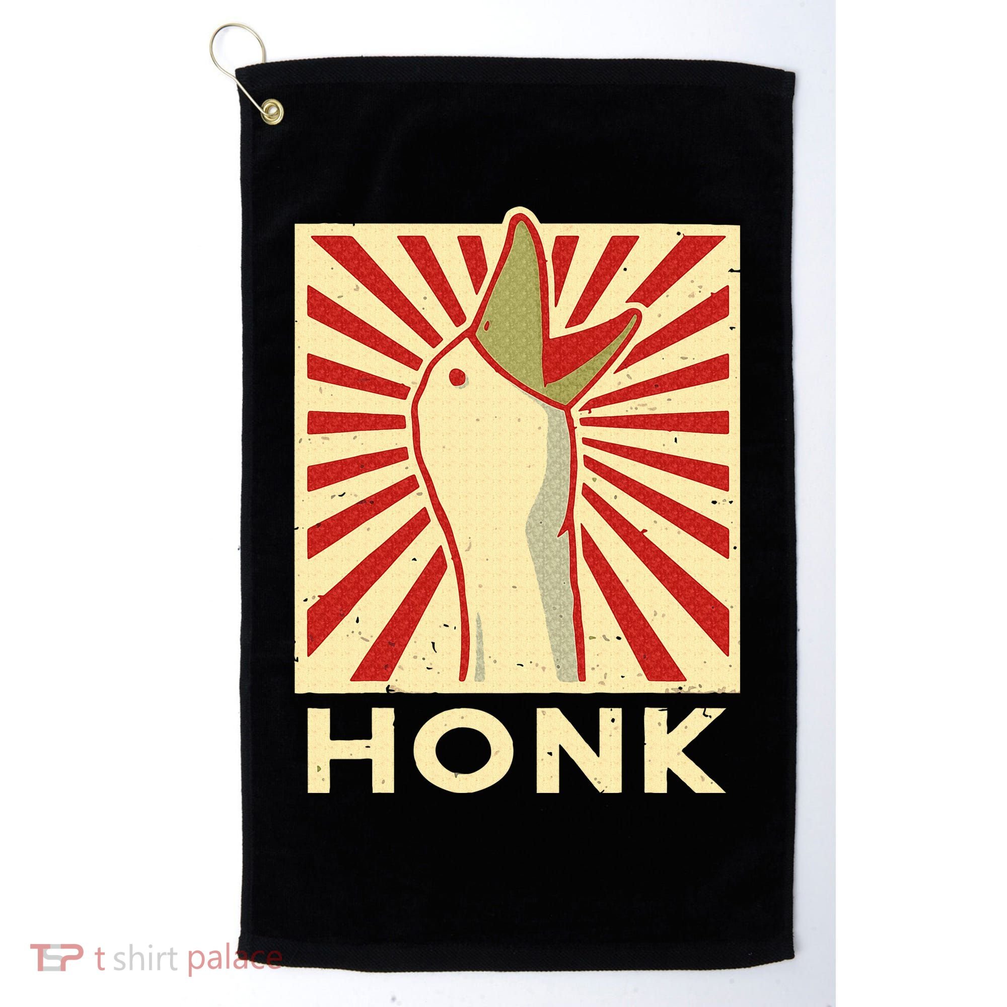 Honk goose  Funny Duck chicken meme Idea  Golf Towel
