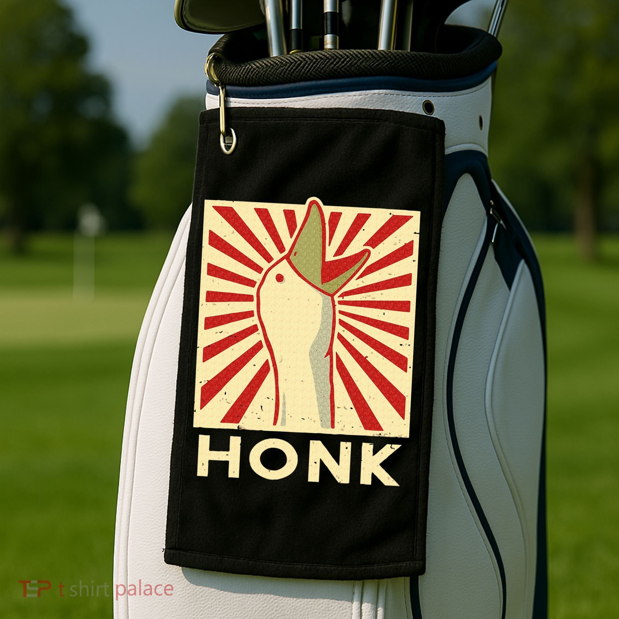 Honk goose  Funny Duck chicken meme Idea  Golf Towel