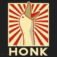 Honk goose  Funny Duck chicken meme Idea  Golf Towel thumb 3