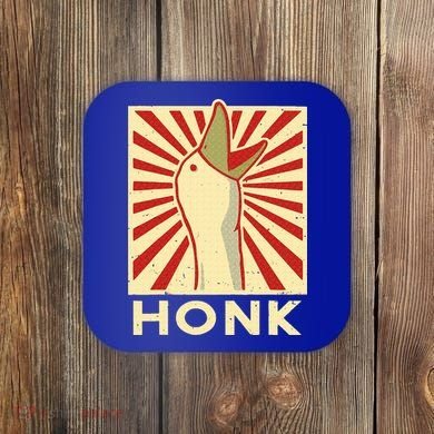 Honk goose  Funny Duck chicken meme Idea  Coaster
