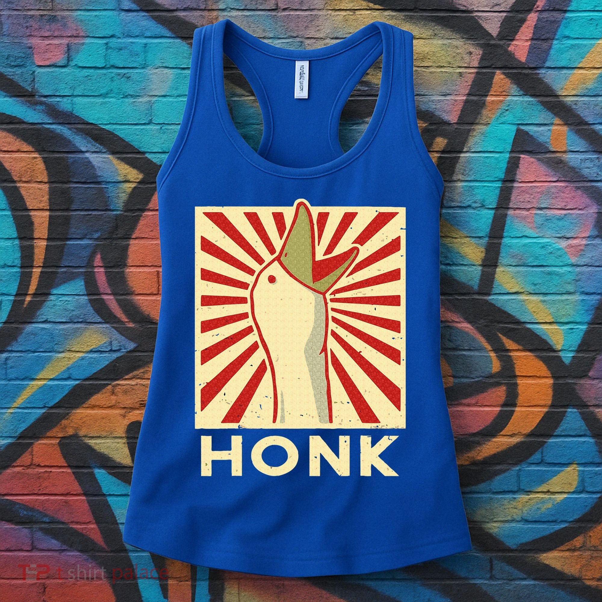 Honk goose  Funny Duck chicken meme Idea  Women's Tank Top