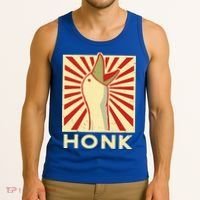 Honk goose  Funny Duck chicken meme Idea  Tank Top thumb 3