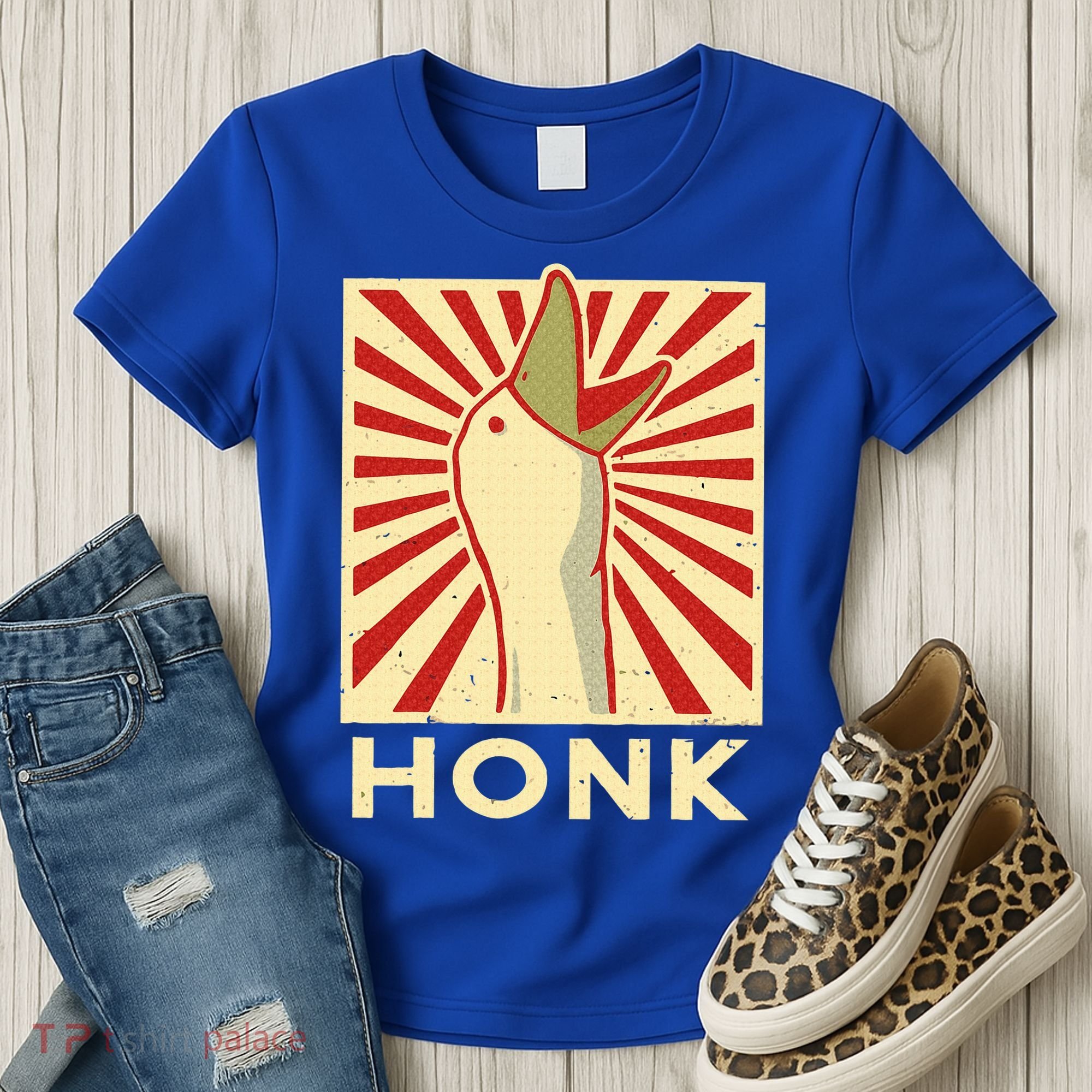 Honk goose  Funny Duck chicken meme Idea  Women's T-Shirt