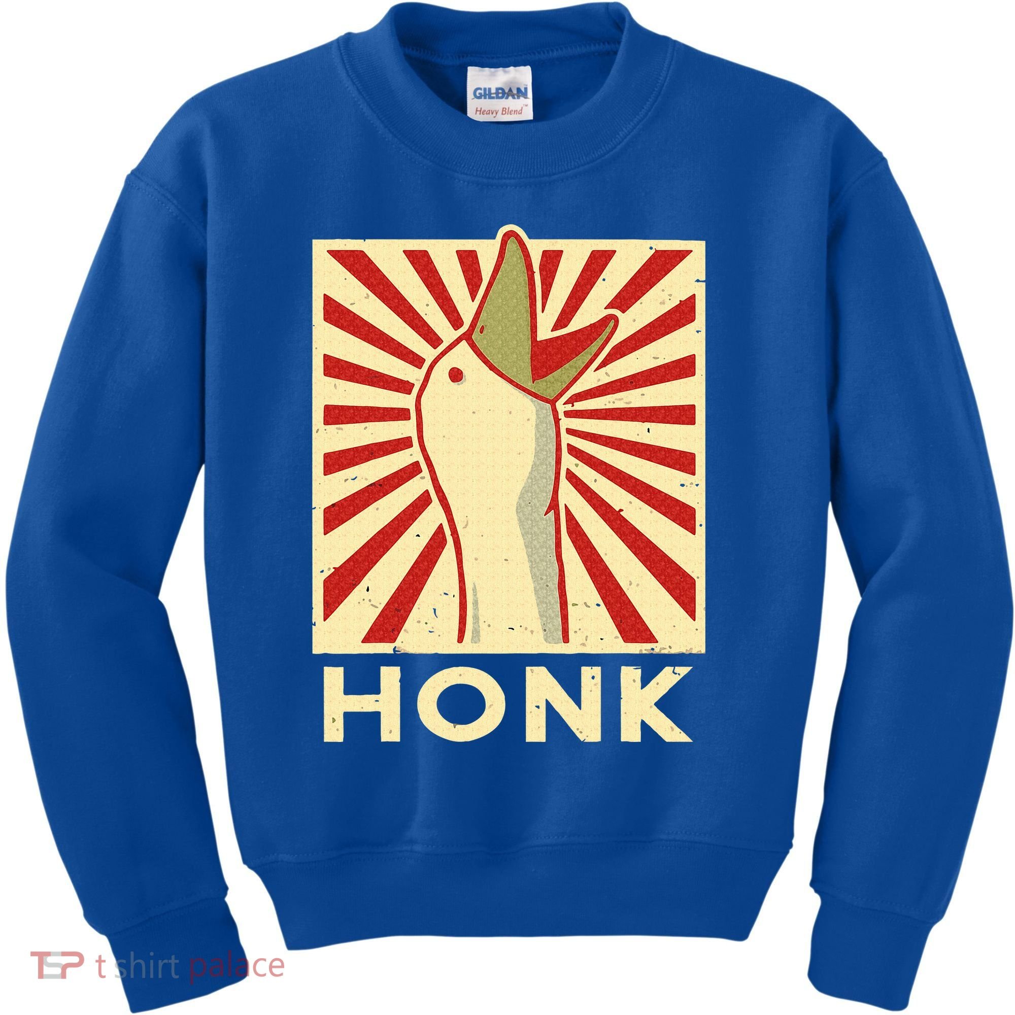 Honk goose  Funny Duck chicken meme Idea  Kids Sweatshirt