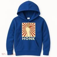 Honk goose  Funny Duck chicken meme Idea  Kids Hoodie thumb 0