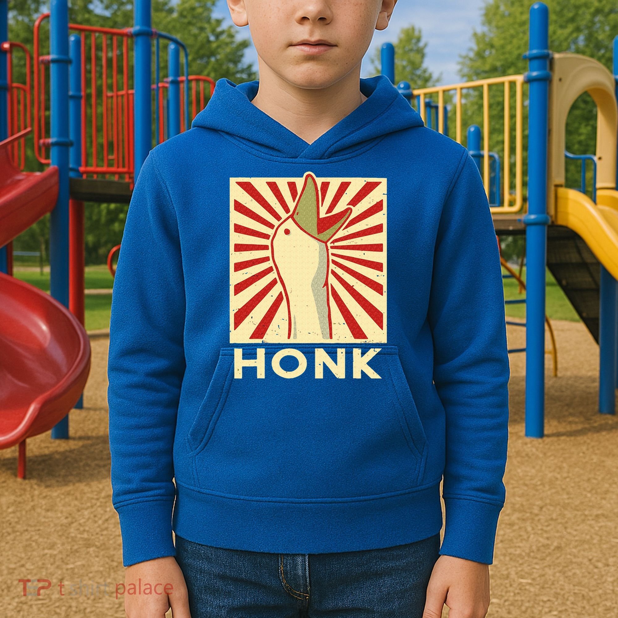 Honk goose  Funny Duck chicken meme Idea  Kids Hoodie