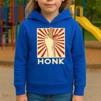 Honk goose  Funny Duck chicken meme Idea  Kids Hoodie thumb 3