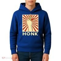 Honk goose  Funny Duck chicken meme Idea  Kids Hoodie thumb 4
