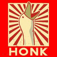 Honk goose  Funny Duck chicken meme Idea  Santa Hat thumb 1