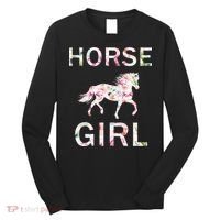 Horse Girl Floral Long Sleeve Shirt thumb 0