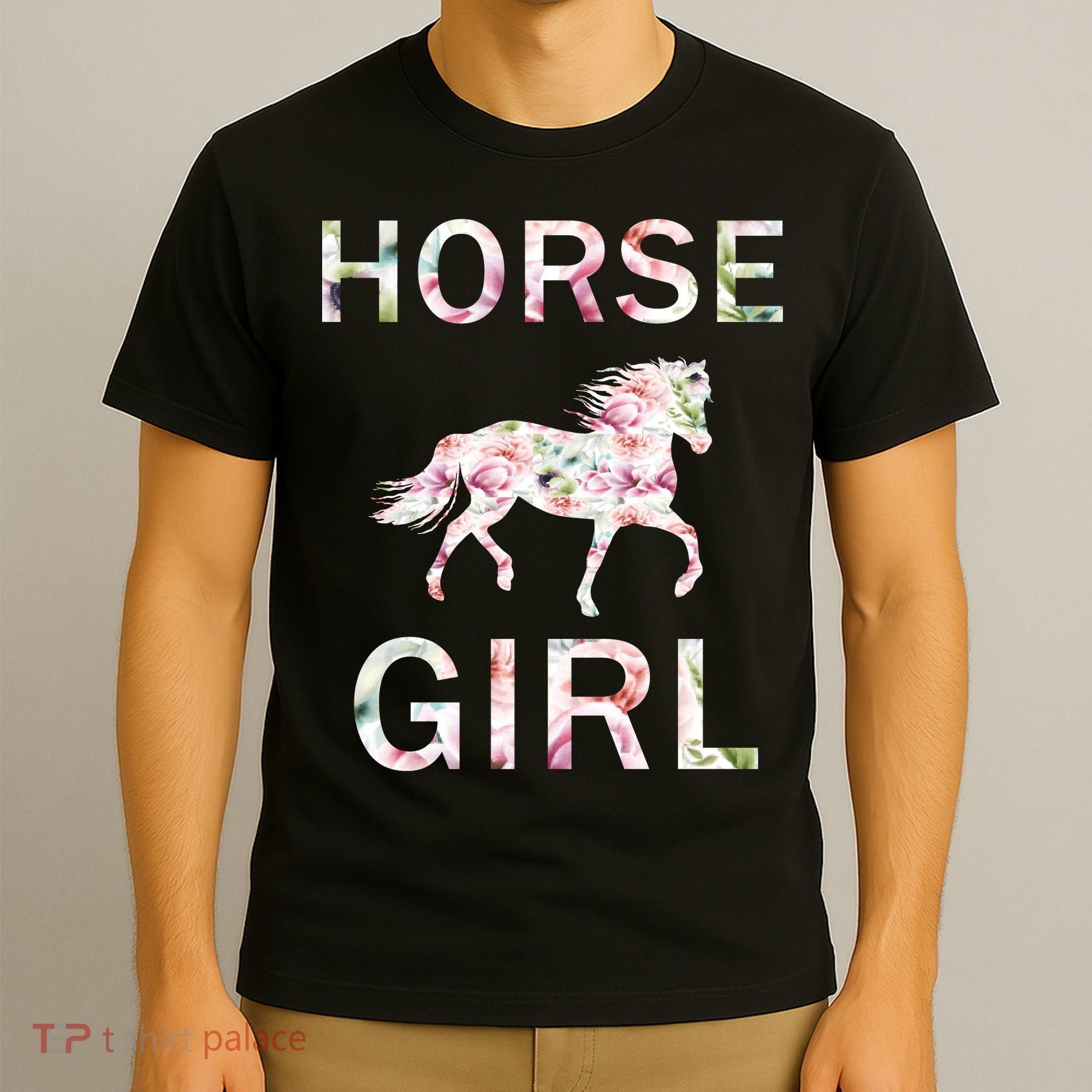 Horse Girl Floral T-Shirt