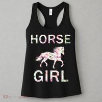 Horse Girl Floral Women's Tank Top thumb 3