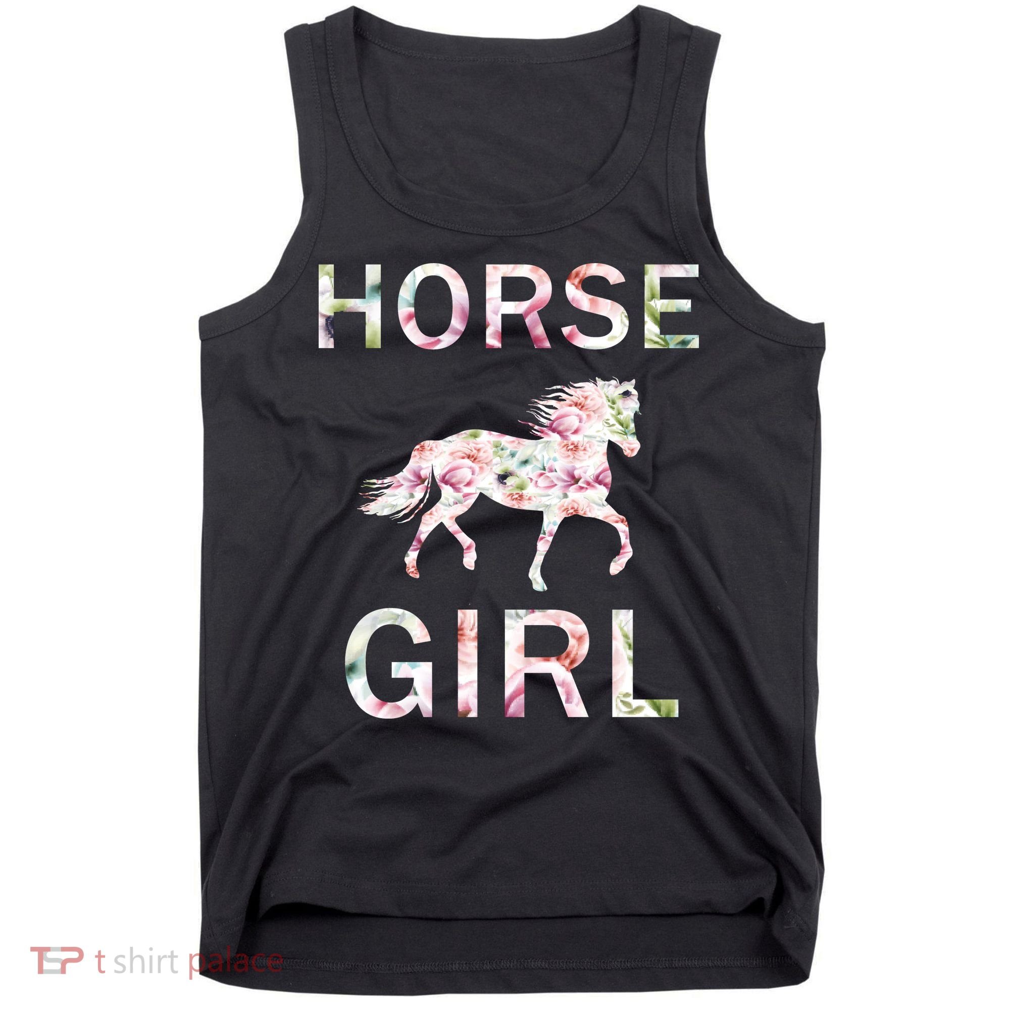 Horse Girl Floral Tank Top
