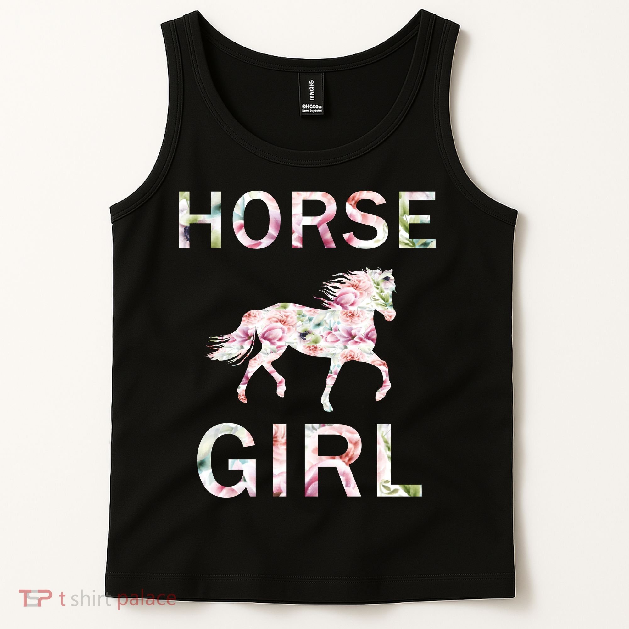 Horse Girl Floral Tank Top