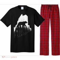 Hunting Gift For Maine Bear Pine Forest Outdoors Gift Pajama Set thumb 0